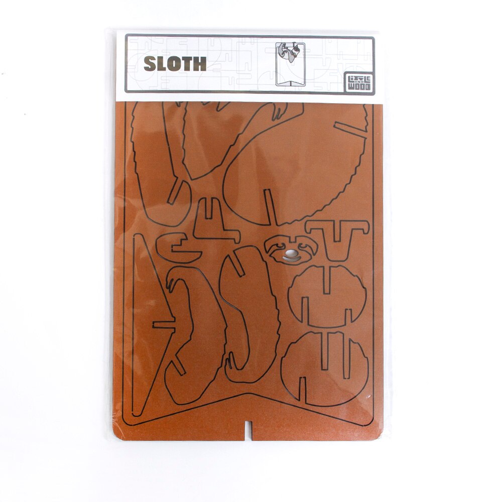 Brown, Models & Kits, Gifts, Little & Wood, Model, Sloth, Medium, 760533